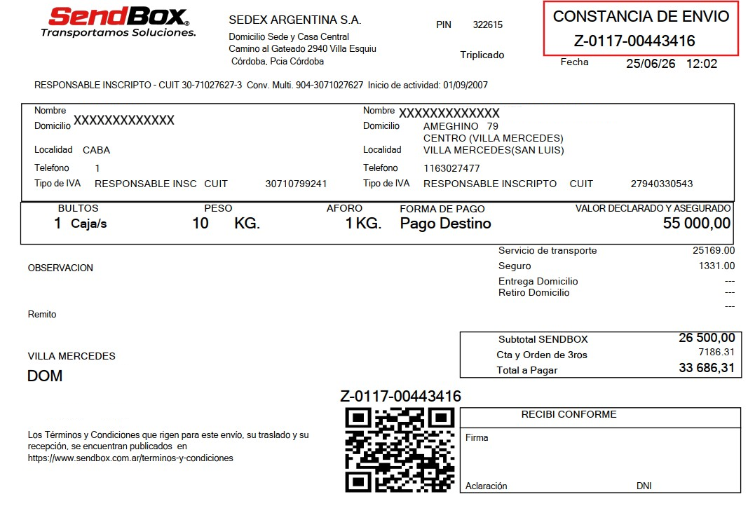 Sendbox Logistica Córdoba